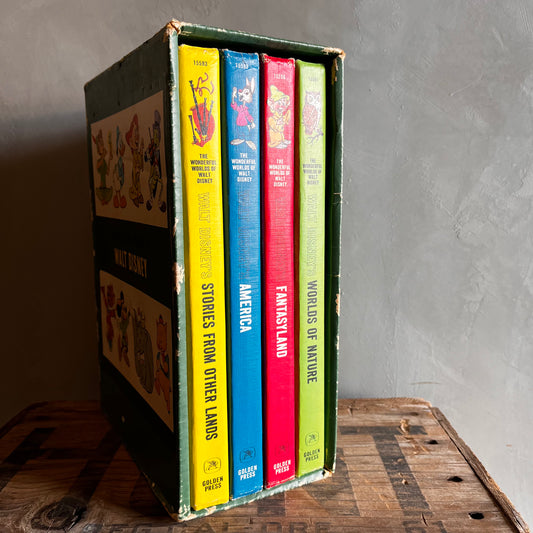 ▶︎▶︎SALE▶︎▶︎ 【1965 vintage】The Wonderful Worlds Of Walt Disney Book Box Set 4