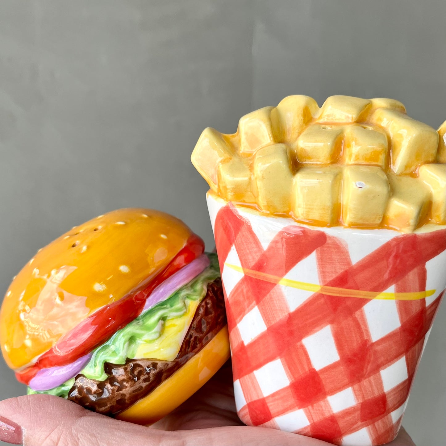 【USA vintage】Salt & Pepper burger & french fries