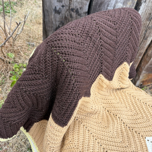 【USA vintage】granny blanket big size