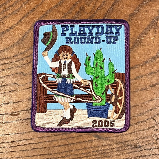 【USA vintage】ワッペン ガールスカウト PLAYDAY ROUND-UP