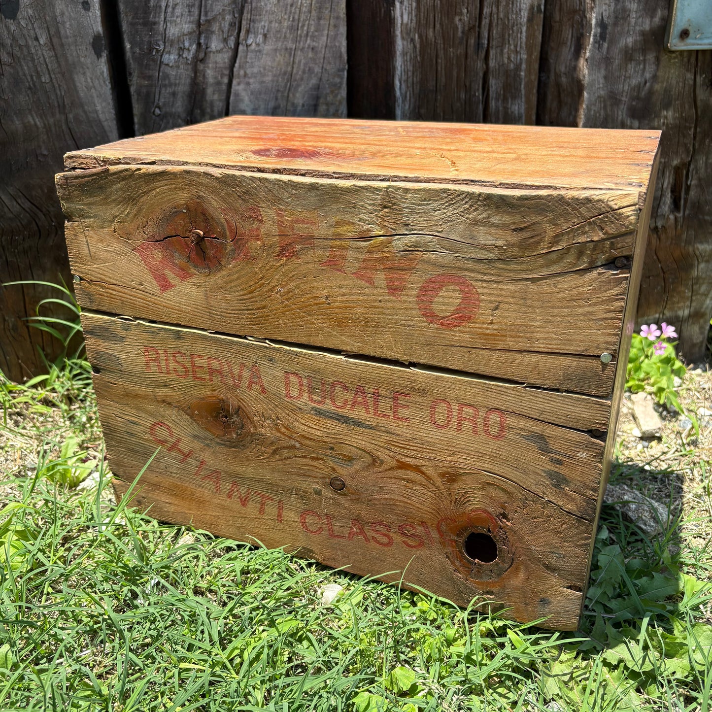 【USA vintage】wood box