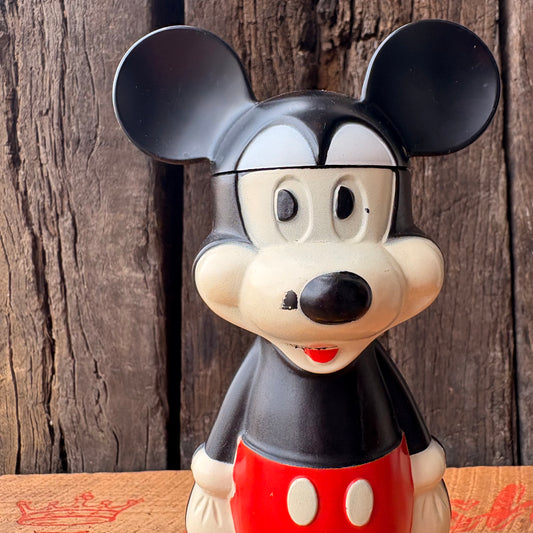 【1970s USA vintage】AVON Mickey Mouse Bubble Bath Bottle