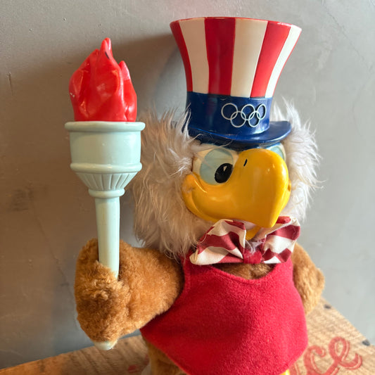 【1980s USA vintage】 LA Olympic “Eagle Sam” Plush Doll