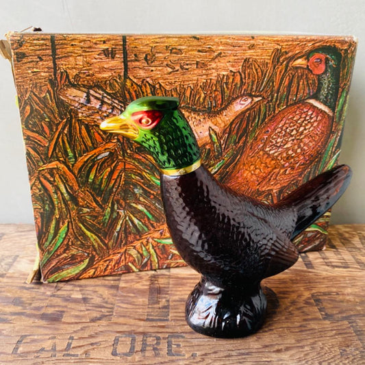 【USA vintage】AVON ガラスボトル キジ