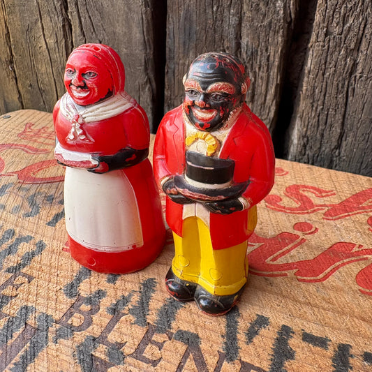 【1950s USA vintage】Aunt Jemima & Mose Salt & Pepper