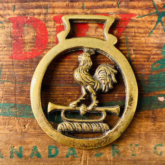【vintage】horse brass 鶏