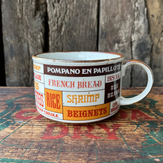 【USA vintage】D.H. Holmes Soup Mug