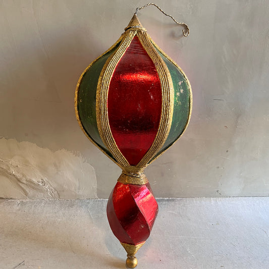 【USA vintage】 クリスマス ビッグ オーナメント Red & Green