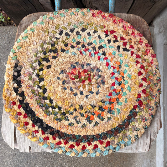 【USA vintage】braided chair pads 3