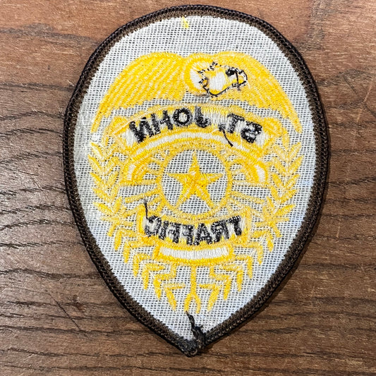 【USA vintage】ワッペン St.John TRAFFIC