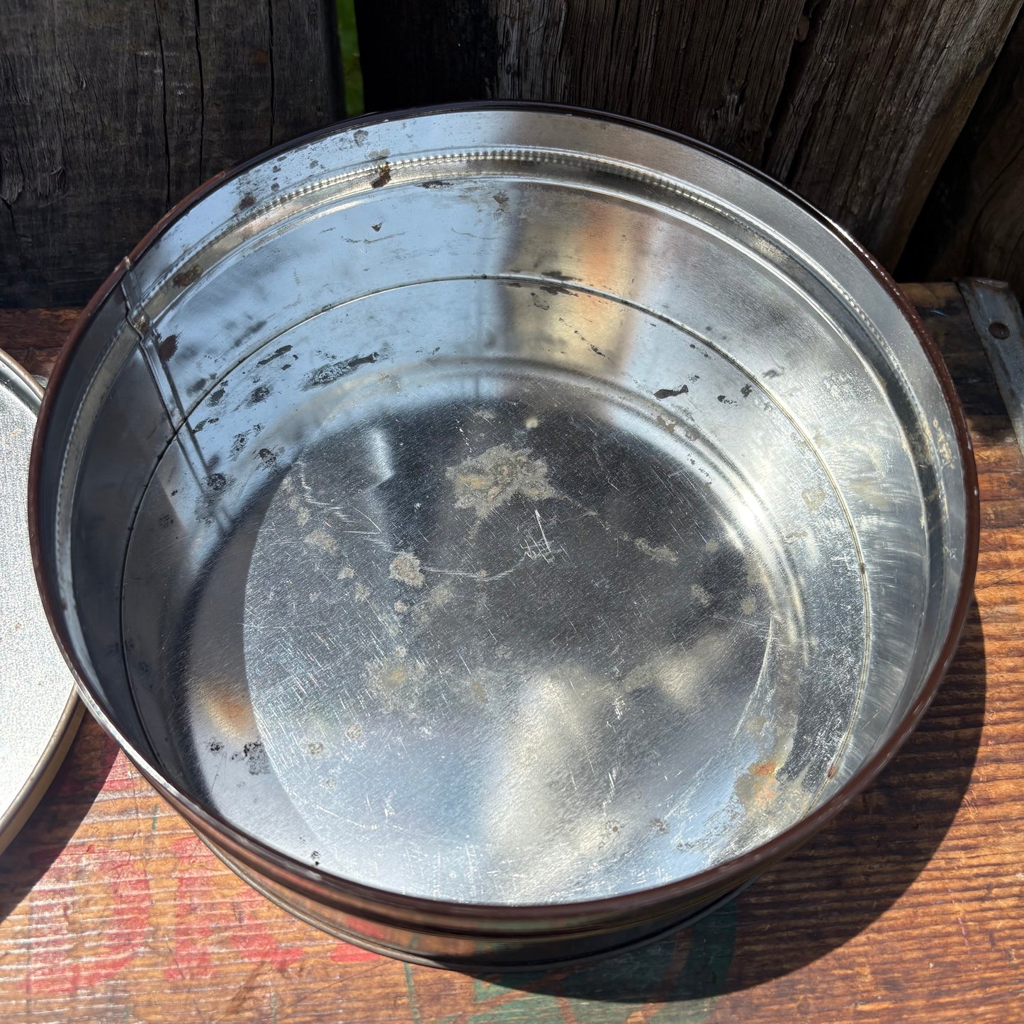 【1970s USA vintage 】Flower tin can