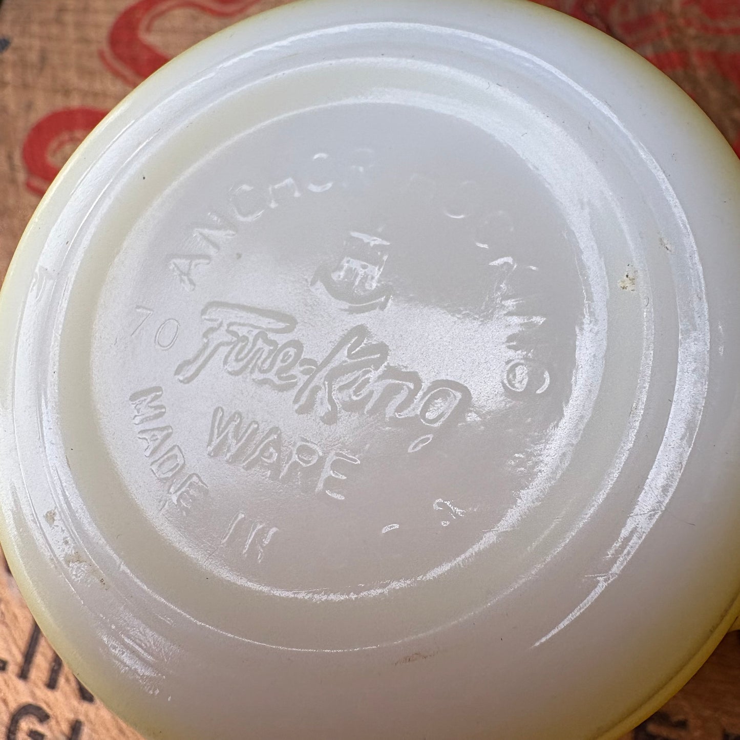 【1960s USA vintage】Fire-King mugcup yellow
