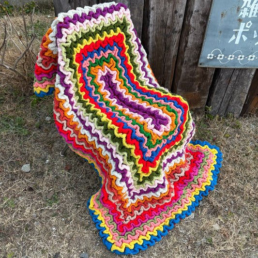 【USA vintage】rug mat colorful