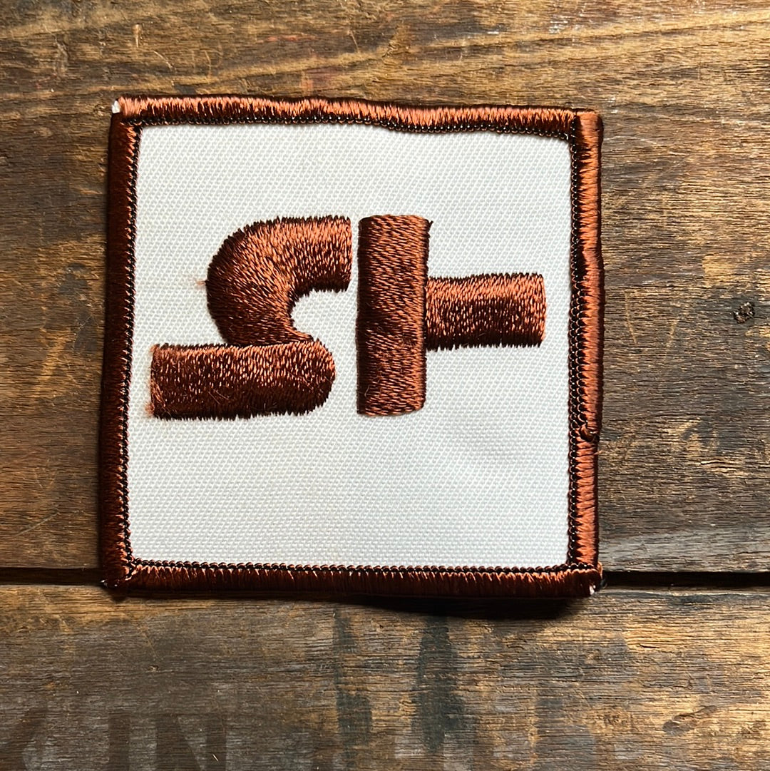 【USA vintage】ワッペン ホワイト×ブラウン