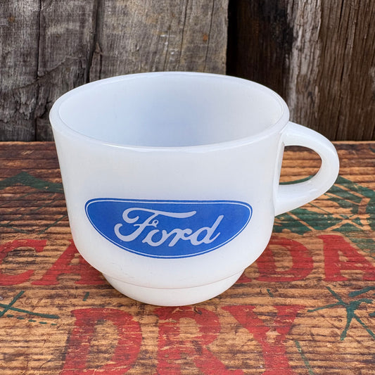【1960s USA vintage】Fire-King mugcup Ford