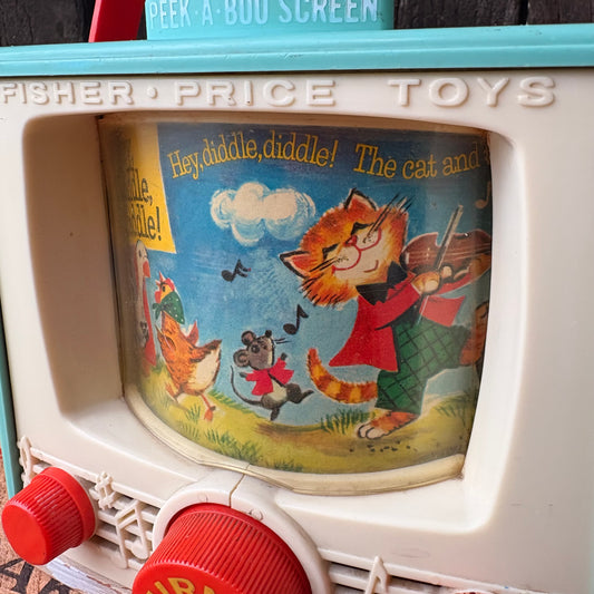 【1960s USA vintage】Fisher-Price PEEK-A-BOO Screen TV