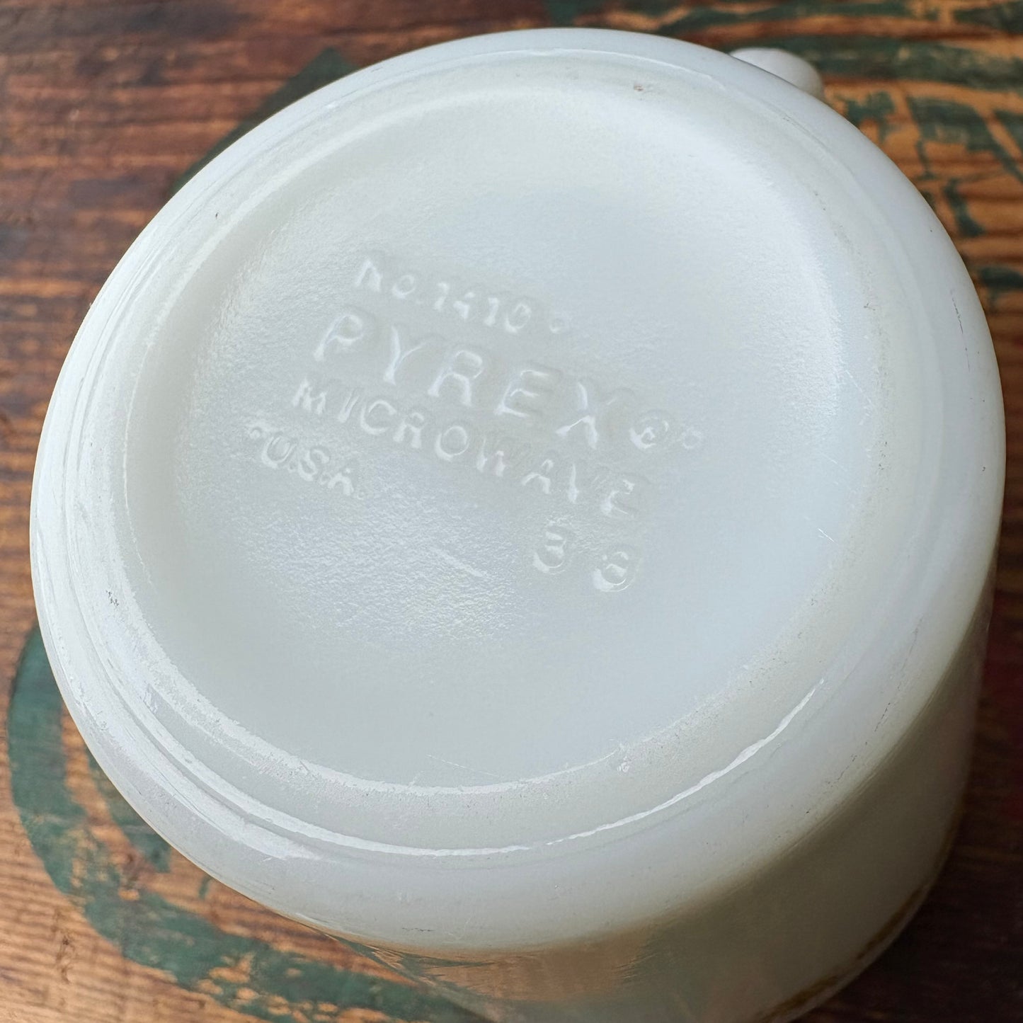 【1960s-1970s USA vintage】PYREX mugcup BUTTERFLY GOLD
