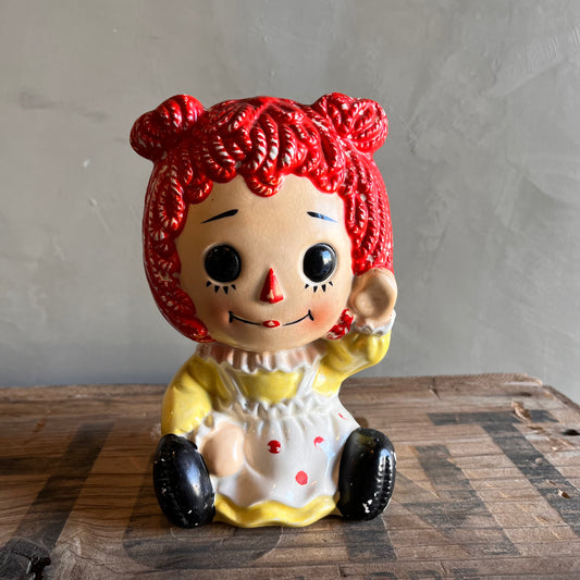 【USA vintage】Raggedy Ann Music Coin Bank