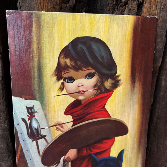 【1960s USA vintage】EDEN BIG EYES wall art