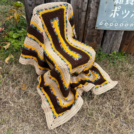 【USA vintage】 granny blanket