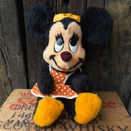 【1960s USA vintage】Walt Disney Minnie Mouse Plush Doll