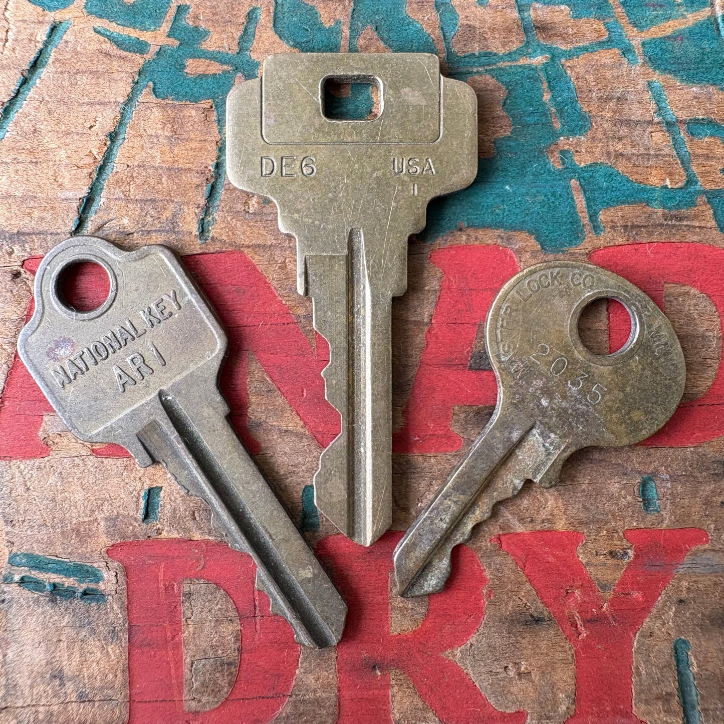 【USA vintage】 key set 5