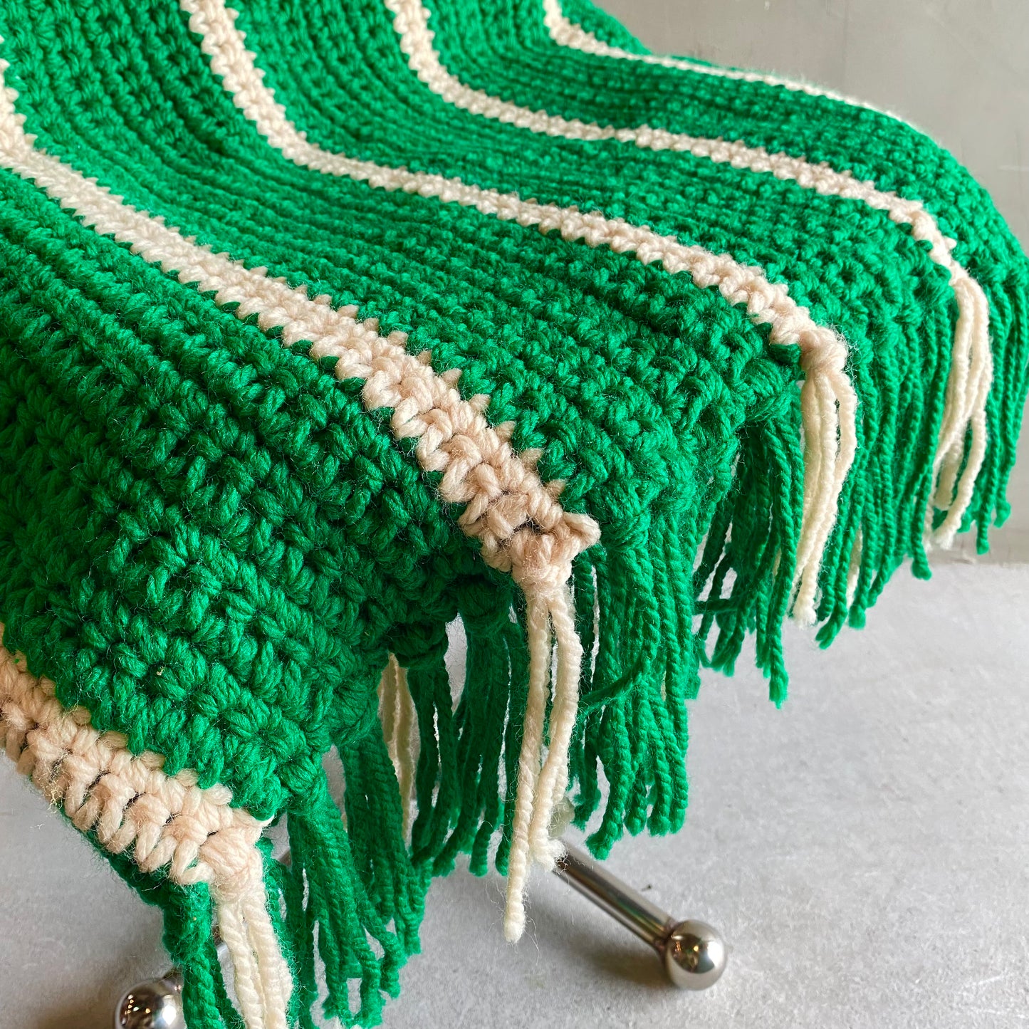 【USA vintage】knit cushion cover クッションカバー