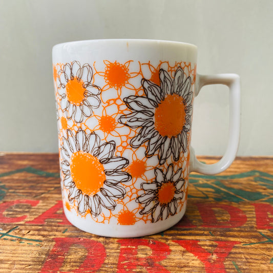 【1970s vintage】JAPAN flower mug