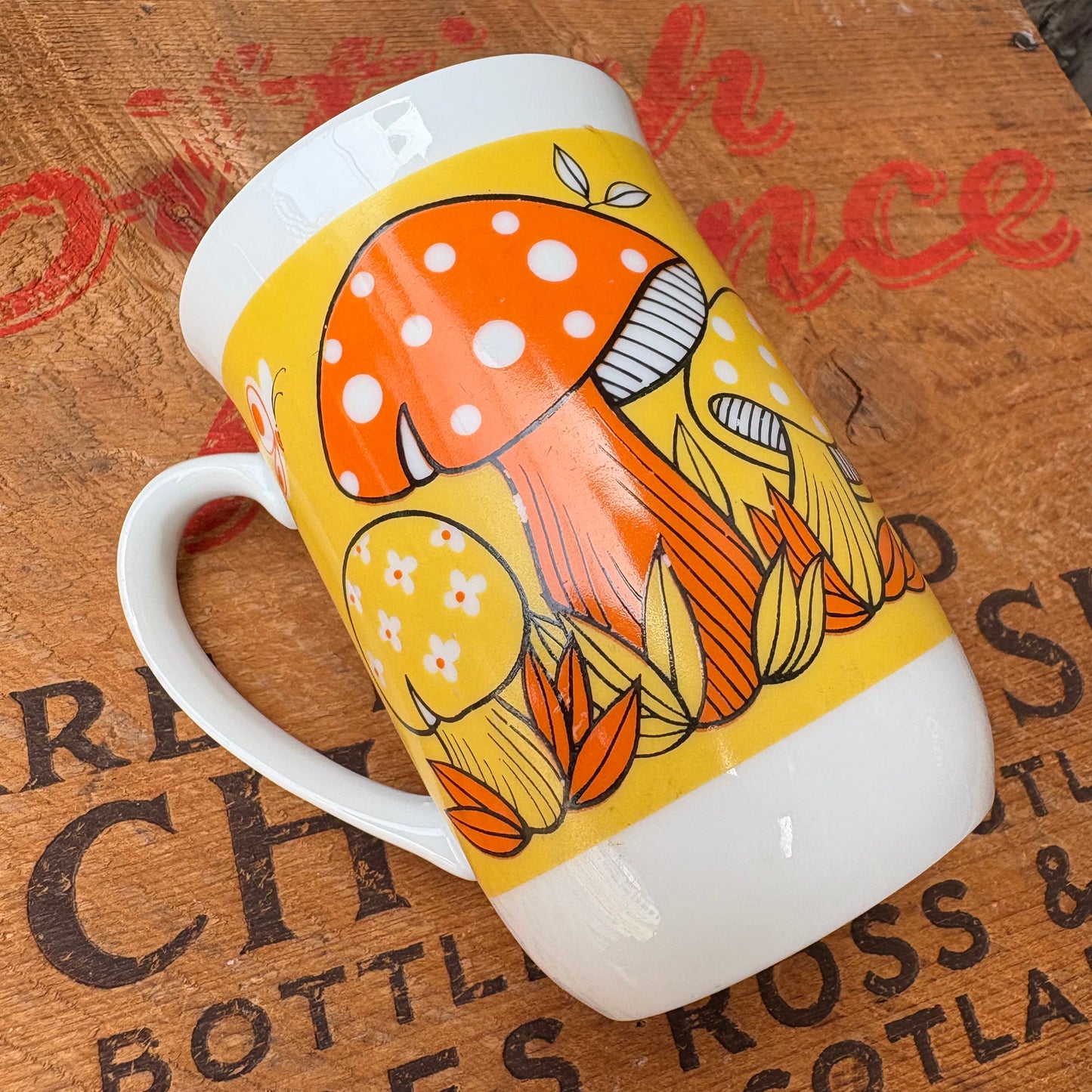 【1970s JAPAN】mushroom coffee mugcup