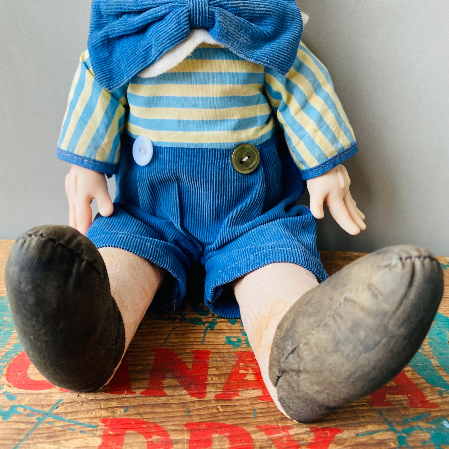 【1965 USA vintage】KNICKER BOCKER rubber face doll ピノキオ