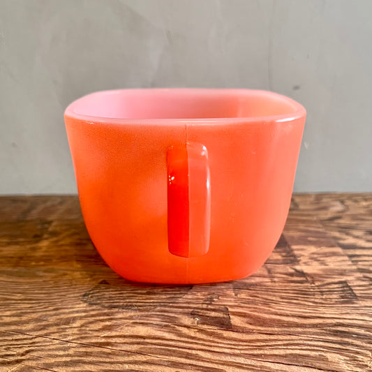 【USA vintage】Glasbake マグカップ RED