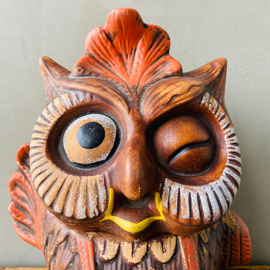 【1960s USA vintage 】owl cookie jar