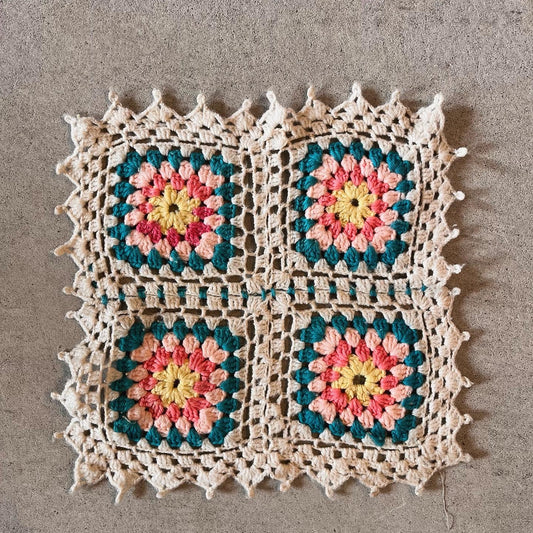 【USA vintage】Granny Square Mini Rug
