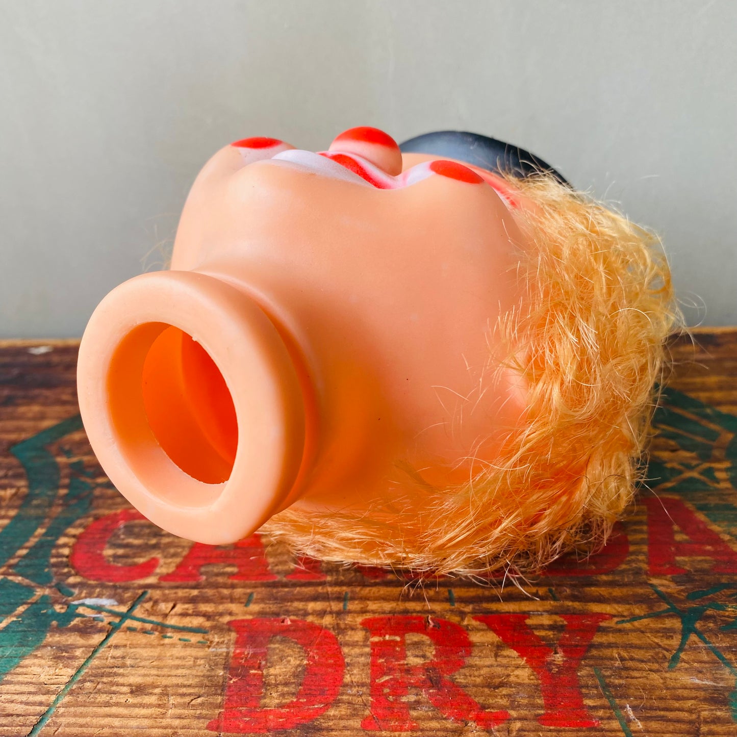 【USA vintage】clown doll head ピエロ ドールヘッド ゴールド