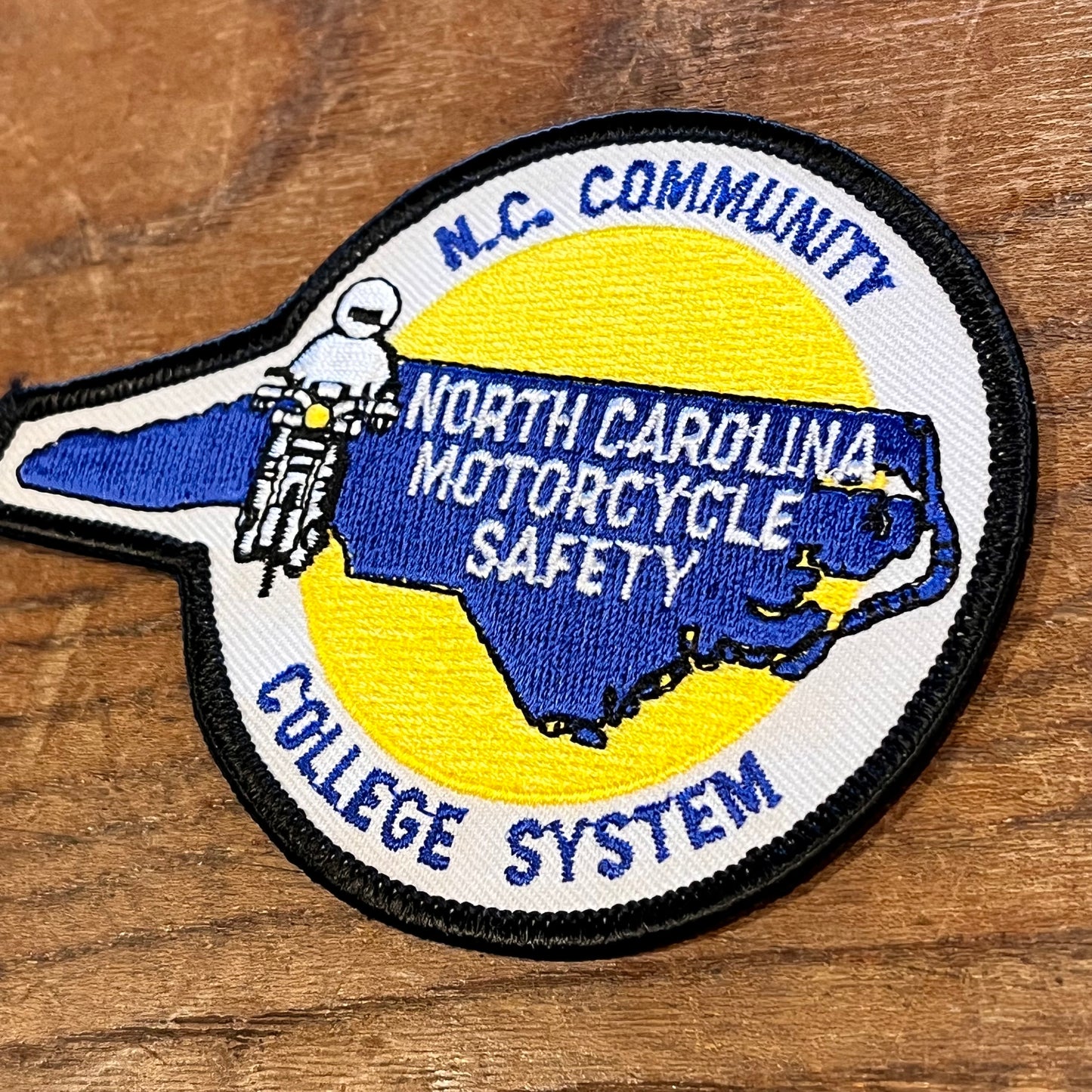 【USA vintage】ワッペン NORTH CAROLINA MOTORCYCLE SAFTY