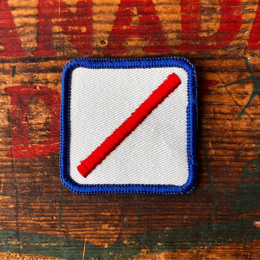 【USA vintage】アルファベットワッペン スラッシュマーク