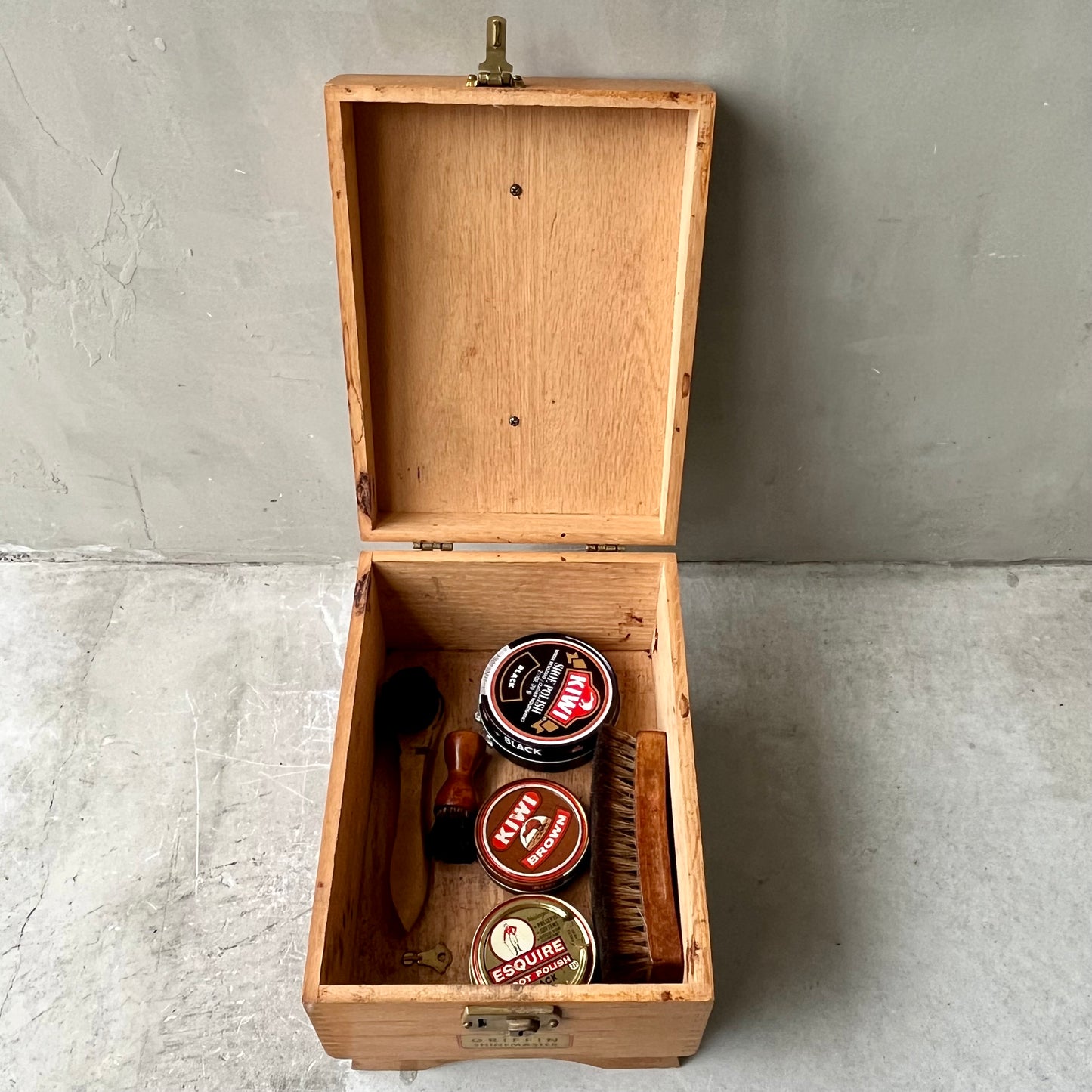 【USA vintage】Griffin Shoe Shine Box