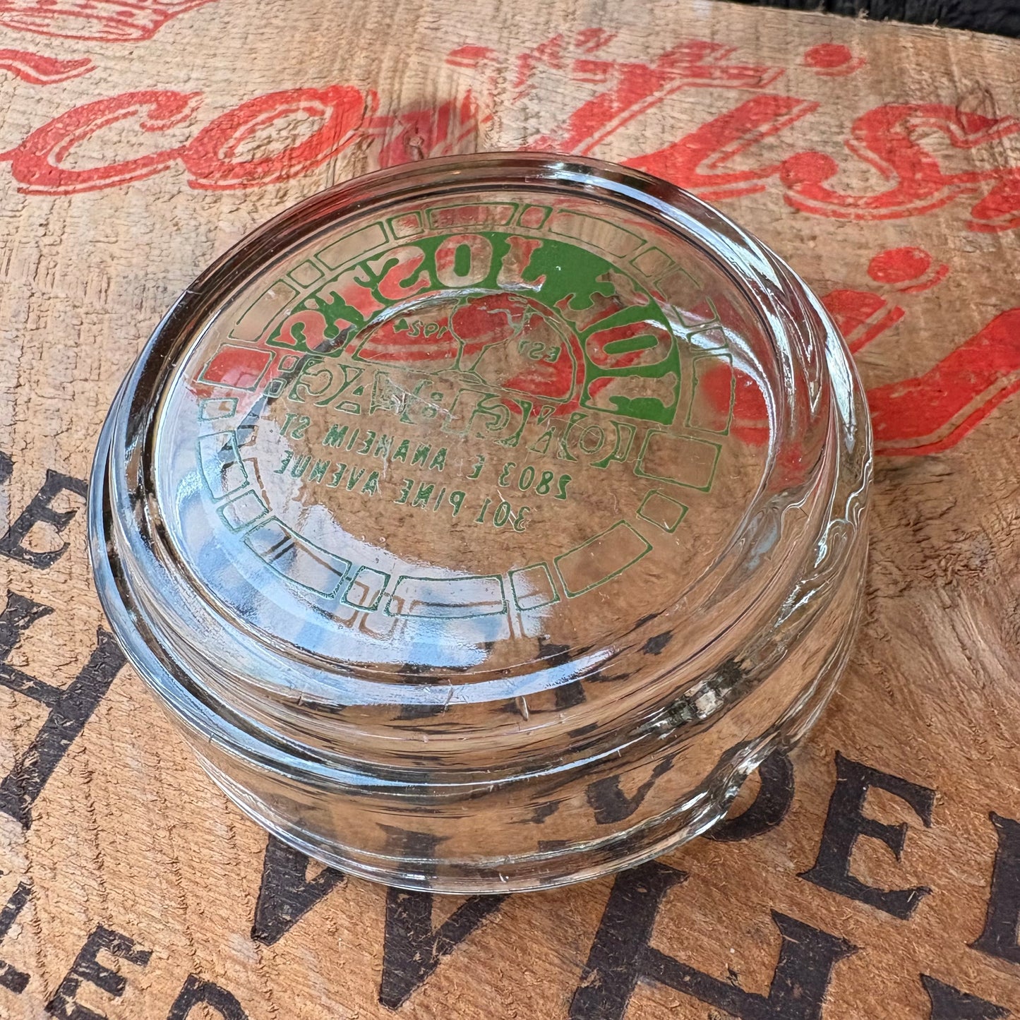 【USA vintage】JOE JOST’S LONG BEACH glass ashtray