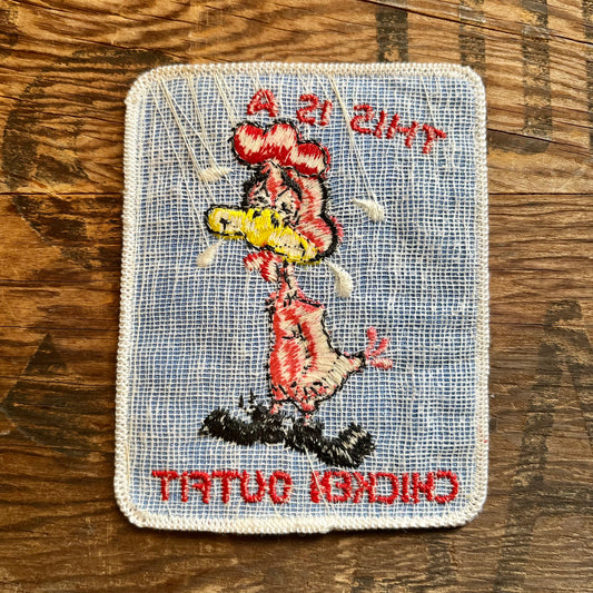 【USA vintage】ワッペン This is a chicken outfit