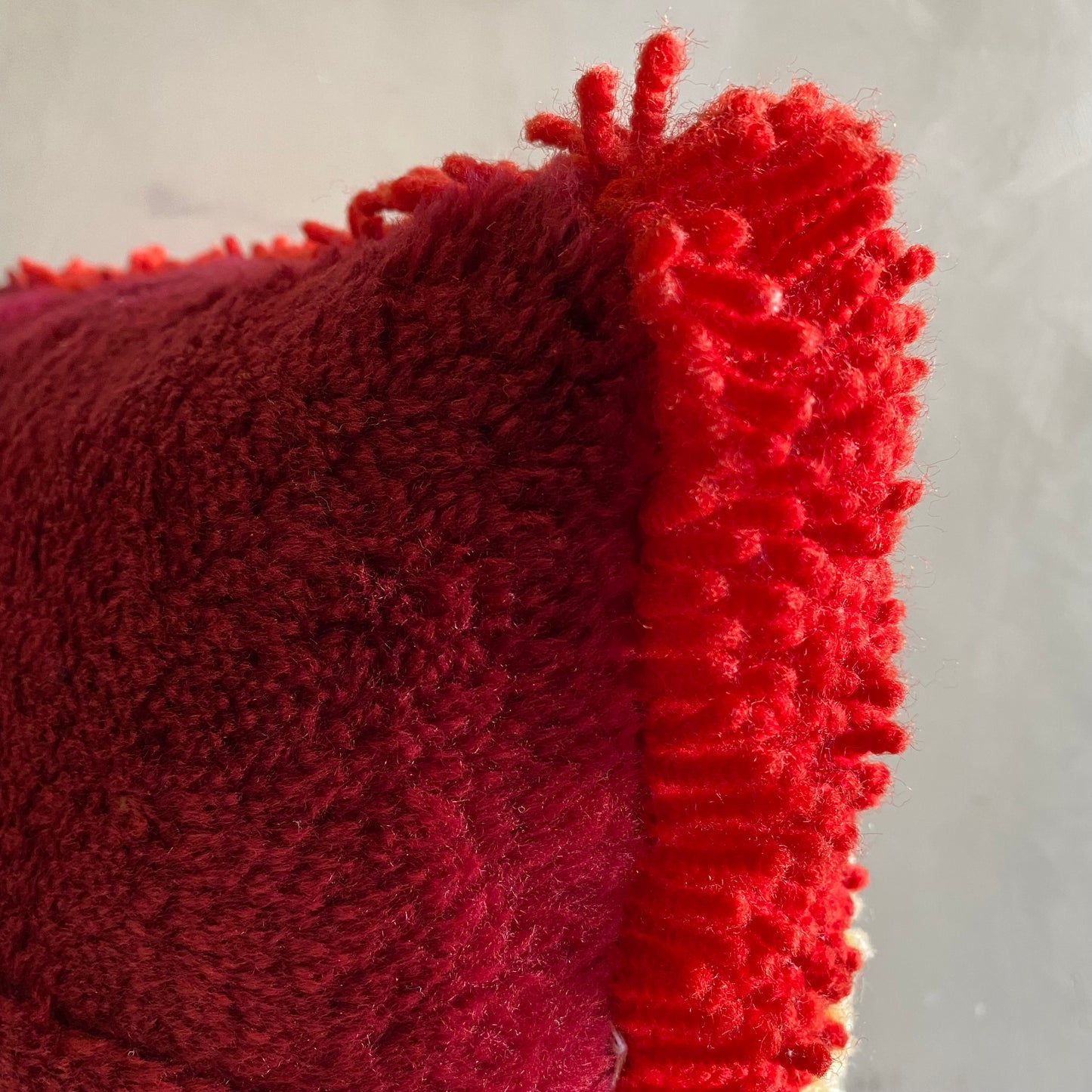 【vintage】latch hook cushion クッション パンダ