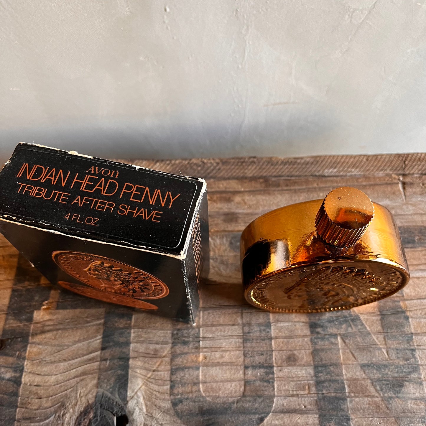 【USA vintage】AVON Indian Head Penny ボトル