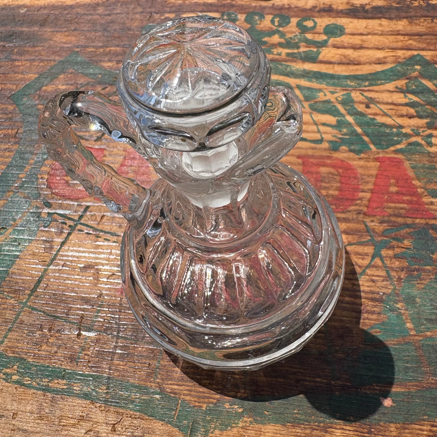 【USA vintage】 glass oil pot