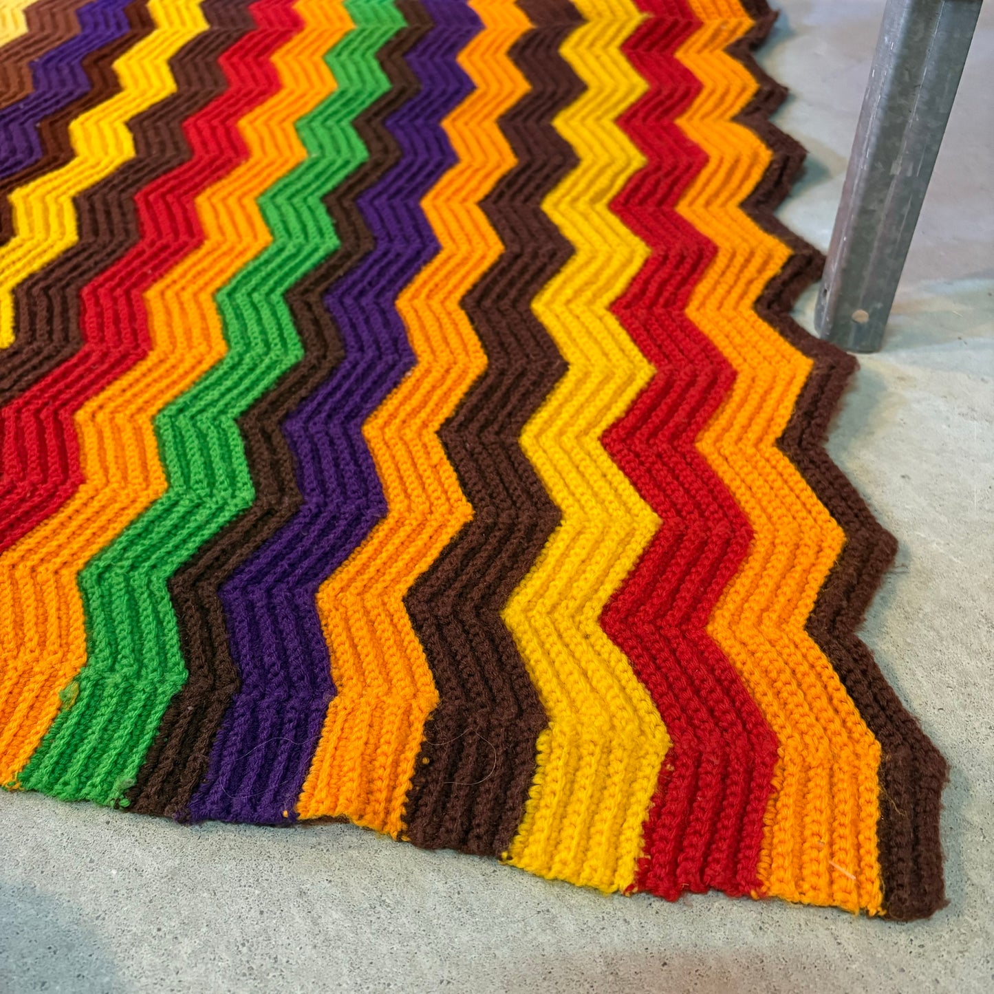 【USA vintage】granny blanket colorful