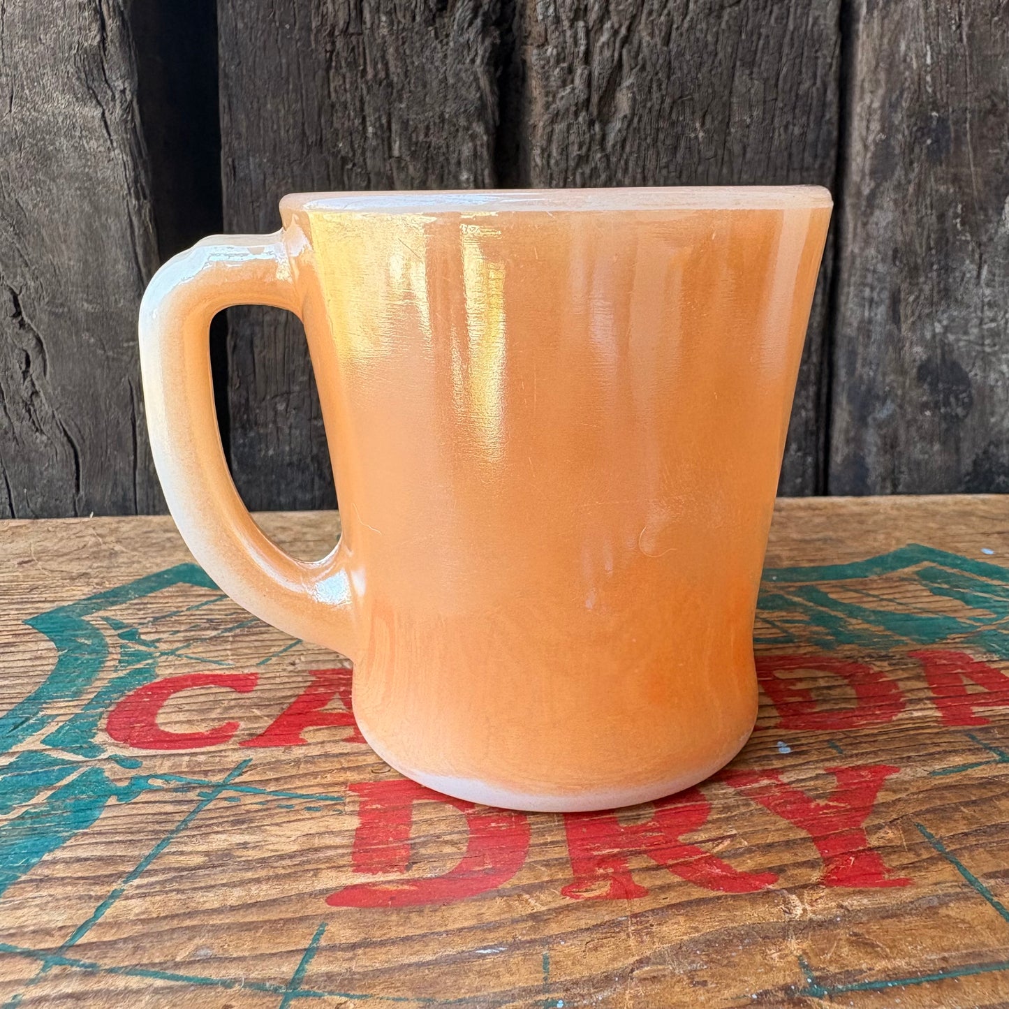 【1951-1960 USA vintage】Fire-King peach luster mugcup