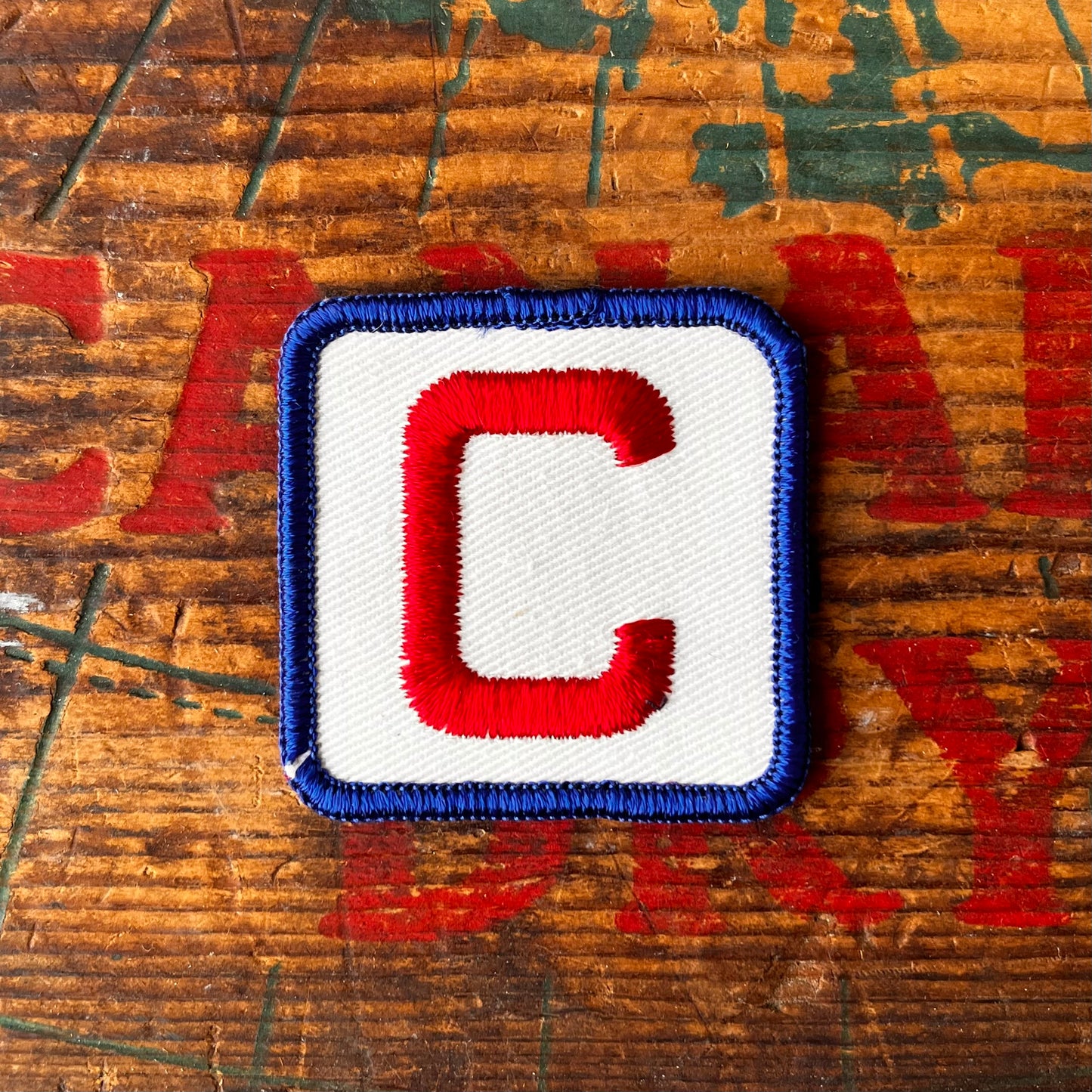 【USA vintage】アルファベットワッペン C