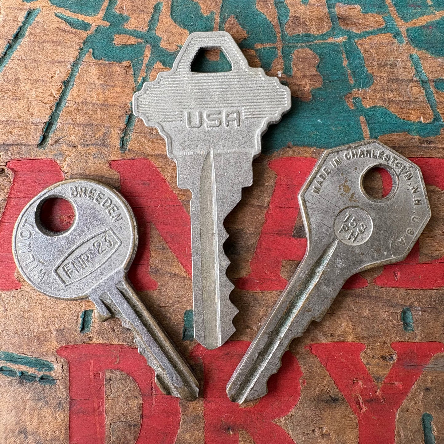 【USA vintage】 key set 3