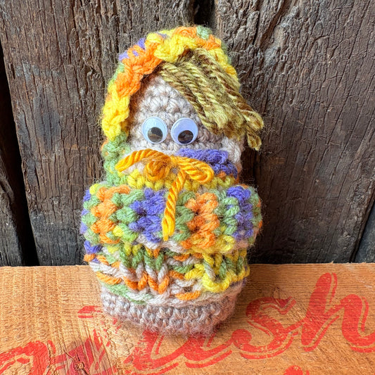 【USA vintage】handmade knitted plush toy