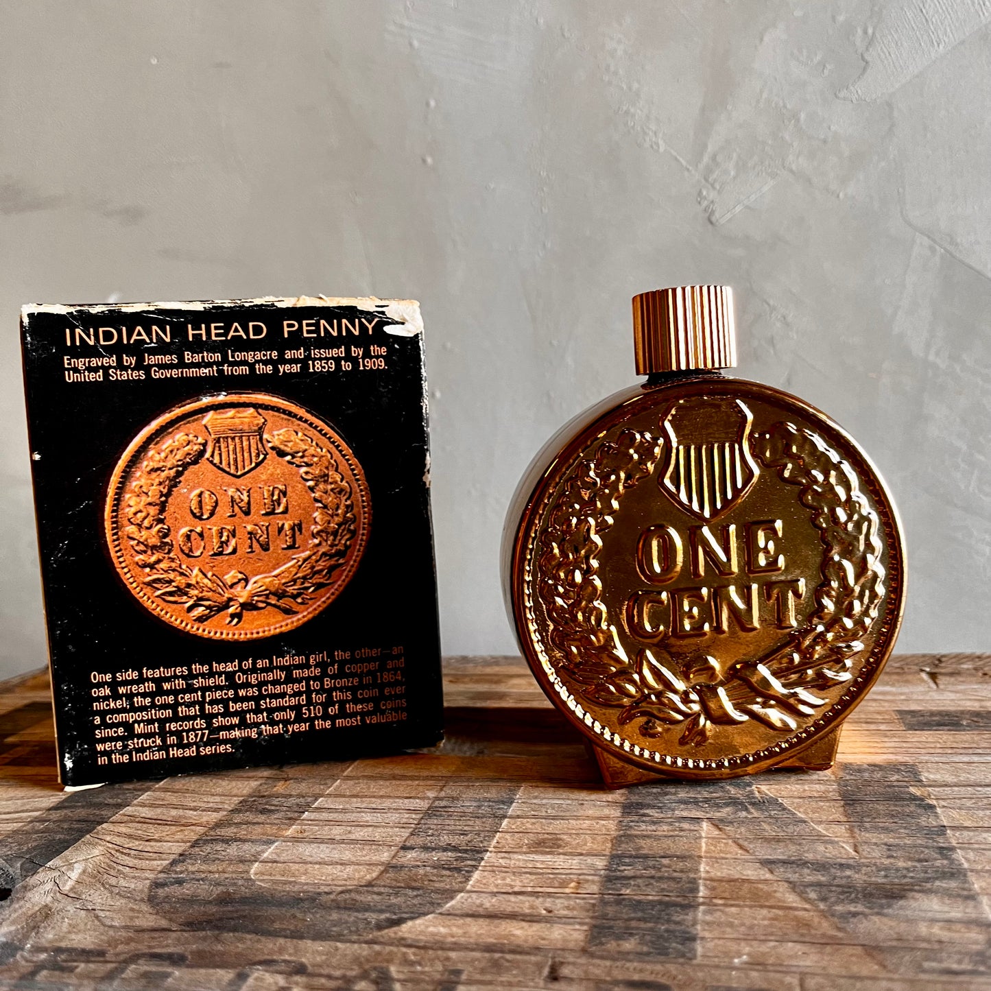 【USA vintage】AVON Indian Head Penny ボトル