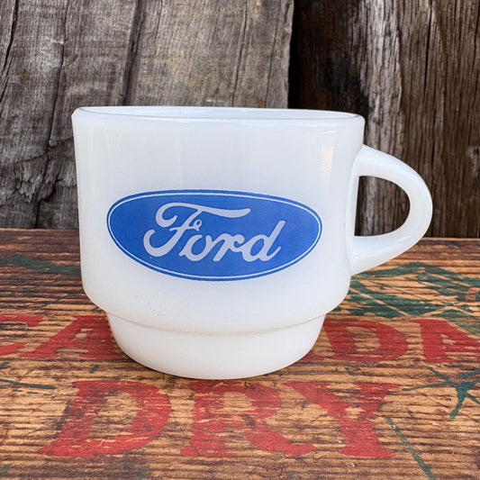 【1960s USA vintage】Fire-King mugcup Ford
