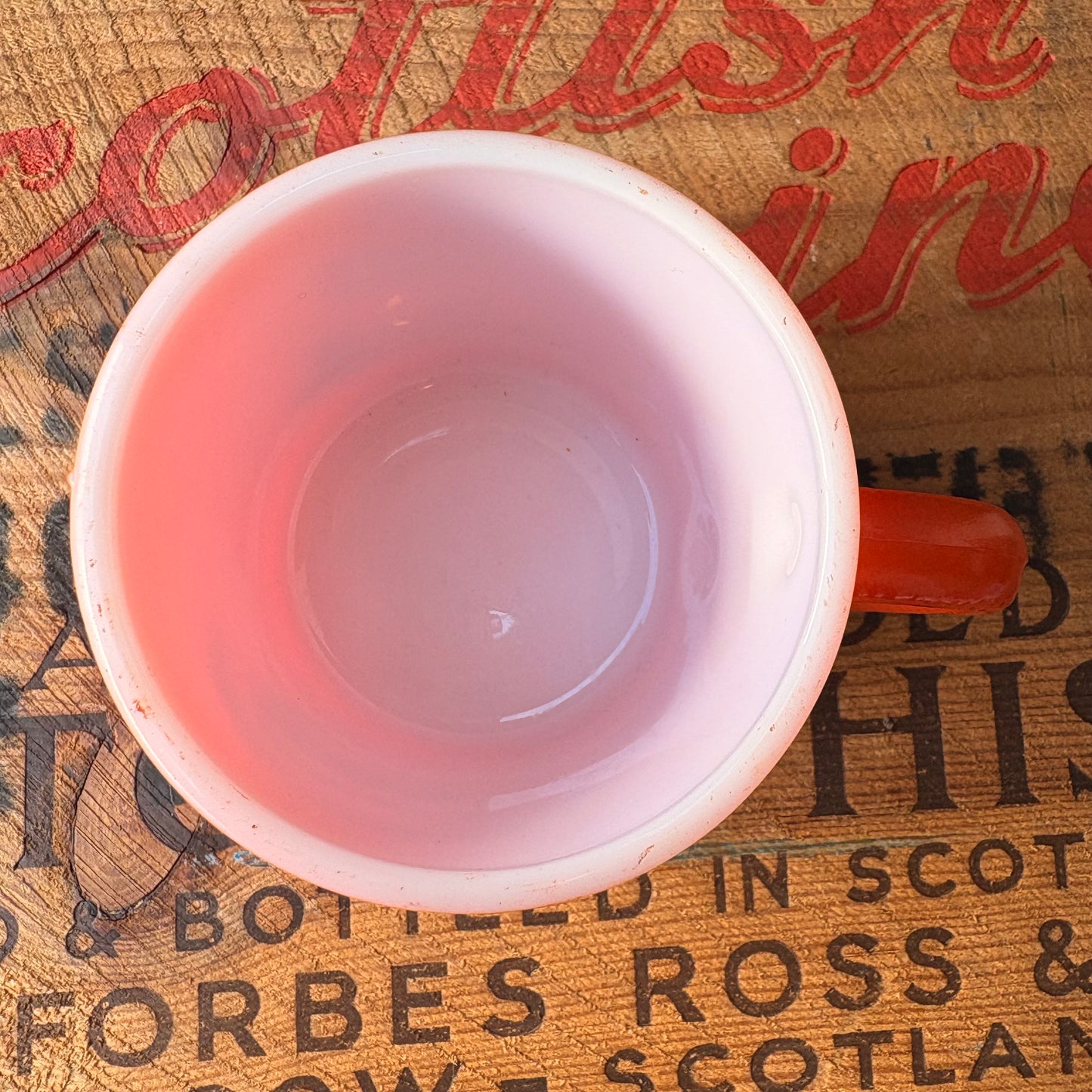 【USA vintage】 COOP Hazel Atlas mug orange